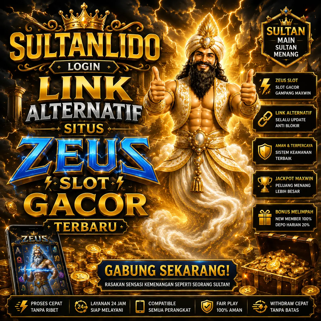 Login Link Alternatif Sultanlido Situs Zeus Slot Gacor Terbaru